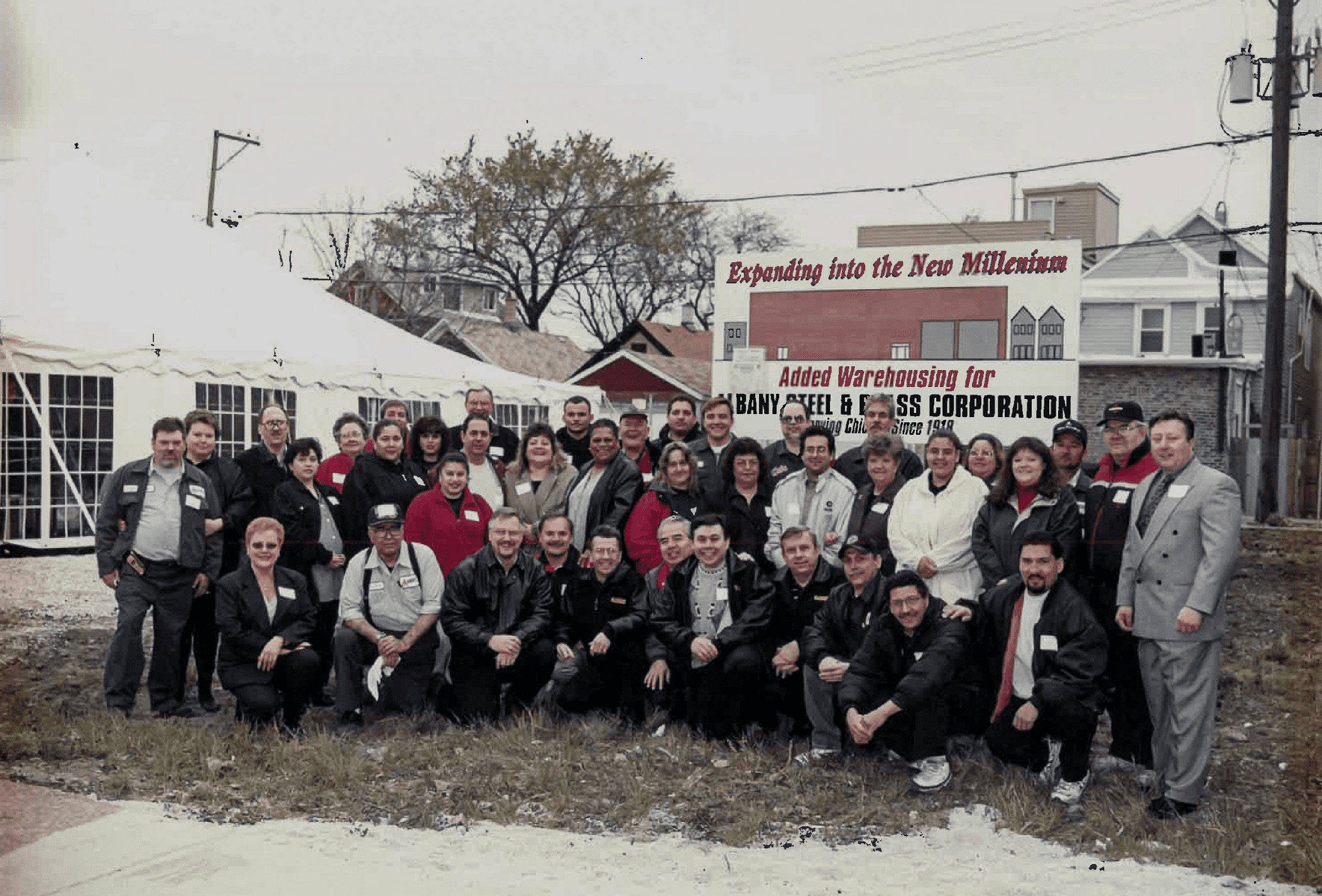 Team photo on Albany's 2nd site